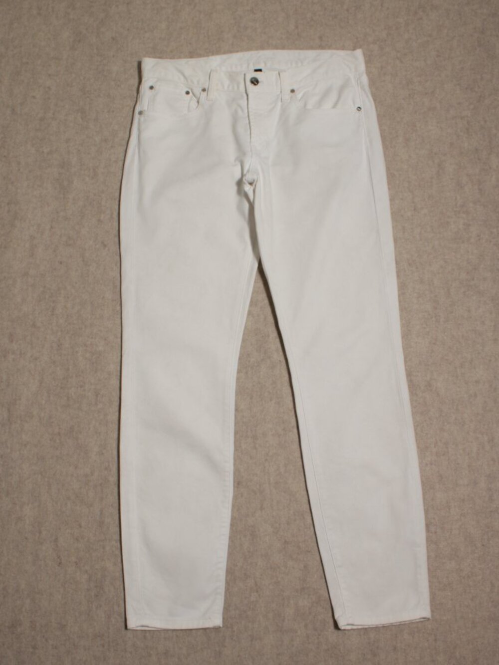 Ralph Lauren Black Label 105 White Skinny Jeans